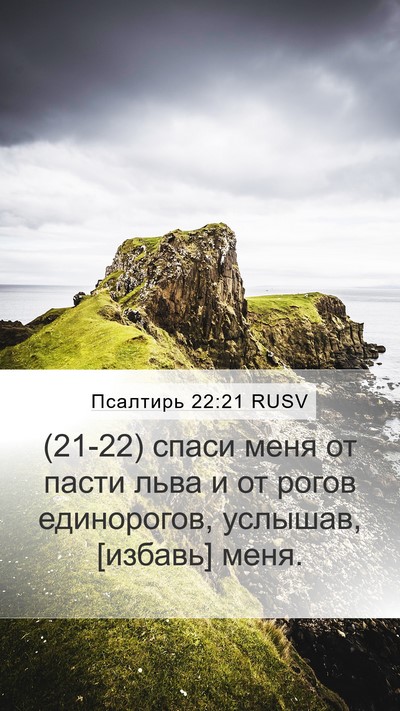 Псалтирь 22:21 RUSV Bible Verse Image