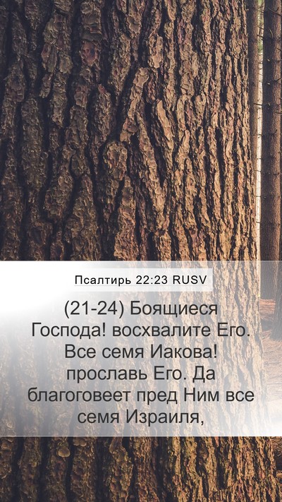 Псалтирь 22:23 RUSV Bible Verse Image