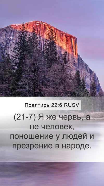 Псалтирь 22:6 RUSV Bible Verse Image