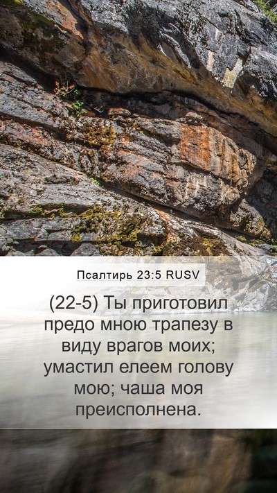 Псалтирь 23:5 RUSV Bible Verse Image