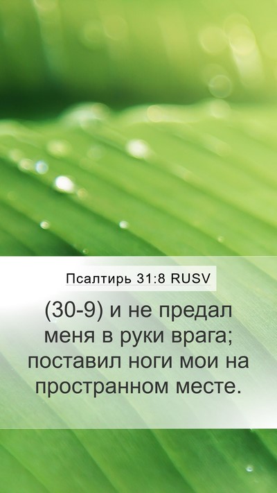 Псалтирь 31:8 RUSV Bible Verse Image