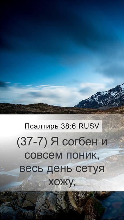 Псалтирь 38:6 RUSV Bible Verse Image
