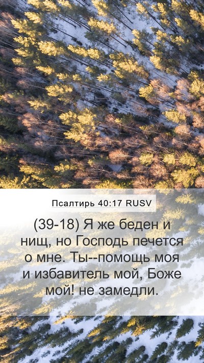 Псалтирь 40:17 RUSV Bible Verse Image