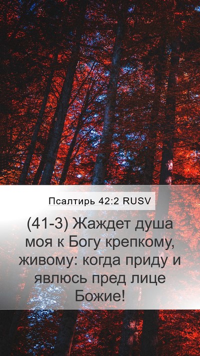 Псалтирь 42:2 RUSV Bible Verse Image