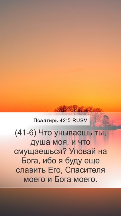 Псалтирь 42:5 RUSV Bible Verse Image