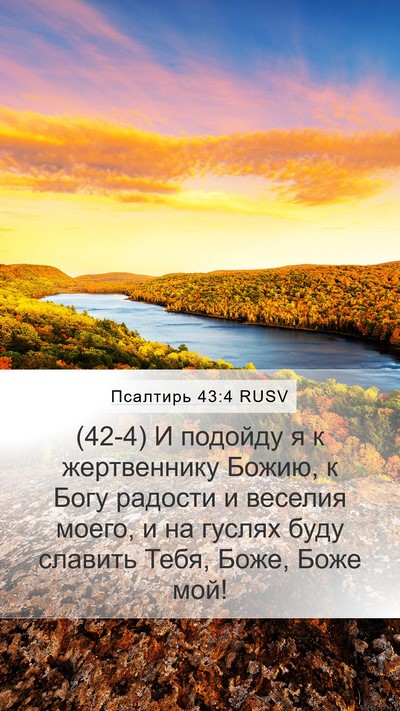 Псалтирь 43:4 RUSV Bible Verse Image