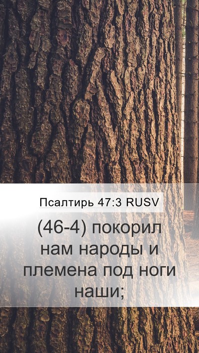 Псалтирь 47:3 RUSV Bible Verse Image
