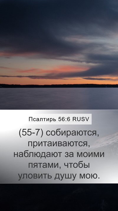Псалтирь 56:6 RUSV Bible Verse Image