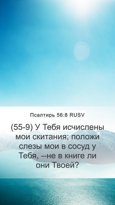Псалтирь 56:8 RUSV Bible Verse Image