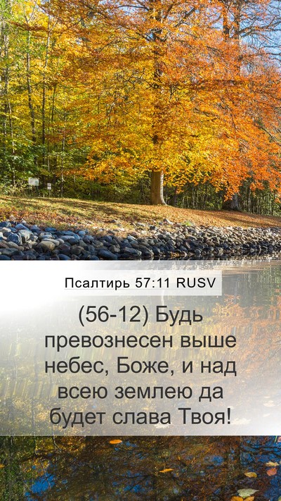 Псалтирь 57:11 RUSV Bible Verse Image