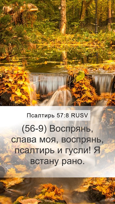 Псалтирь 57:8 RUSV Bible Verse Image