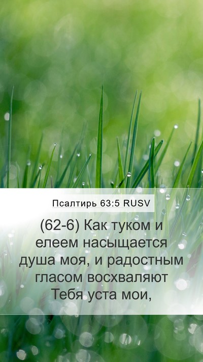 Псалтирь 63:5 RUSV Bible Verse Image
