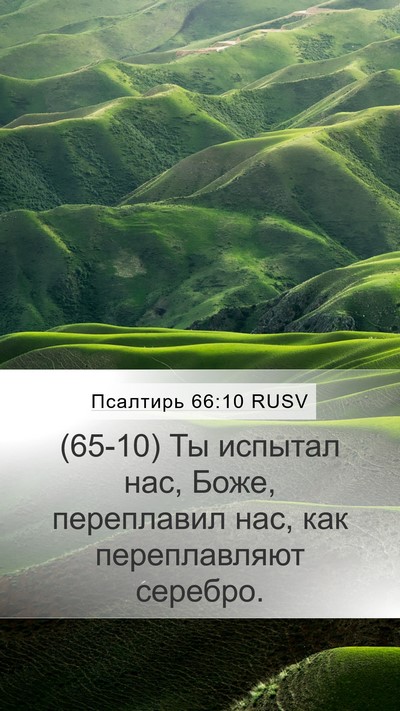 Псалтирь 66:10 RUSV Bible Verse Image