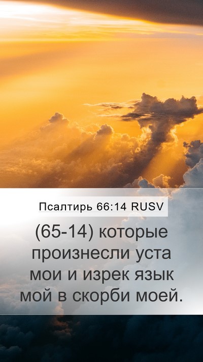 Псалтирь 66:14 RUSV Bible Verse Image