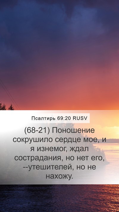 Псалтирь 69:20 RUSV Bible Verse Image