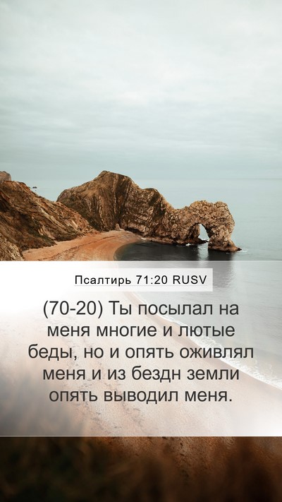Псалтирь 71:20 RUSV Bible Verse Image