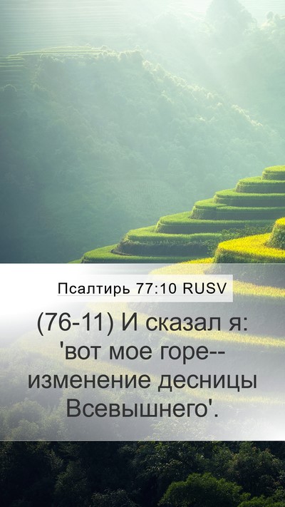 Псалтирь 77:10 RUSV Bible Verse Image