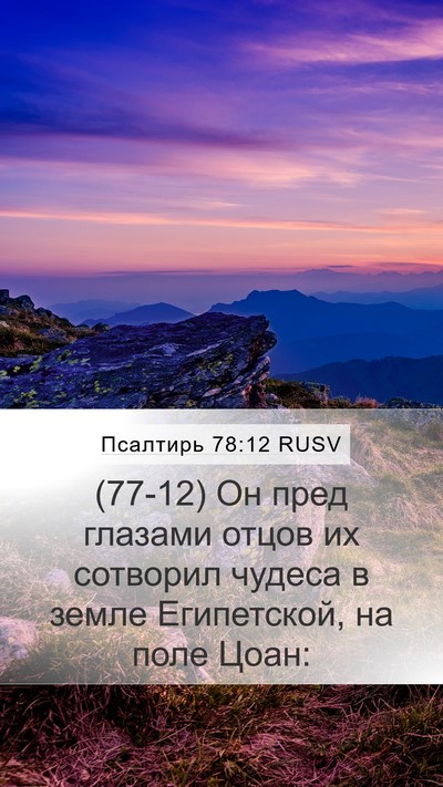 Псалтирь 78:12 RUSV Bible Verse Image