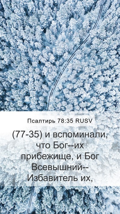 Псалтирь 78:35 RUSV Bible Verse Image
