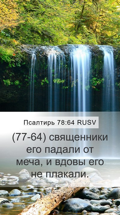 Псалтирь 78:64 RUSV Bible Verse Image