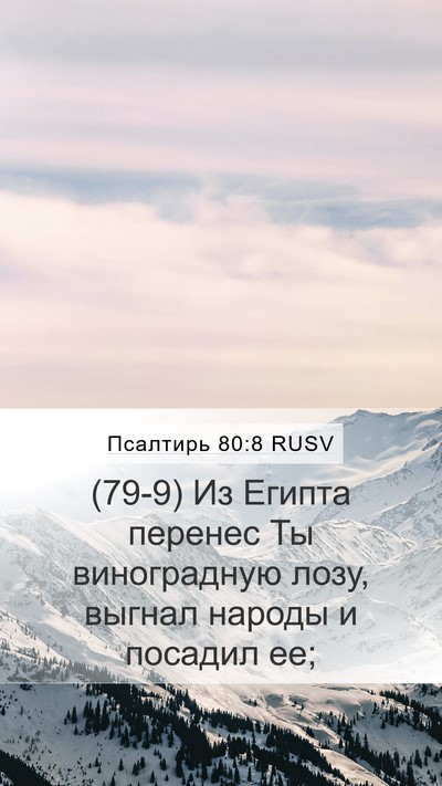 Псалтирь 80:8 RUSV Bible Verse Image