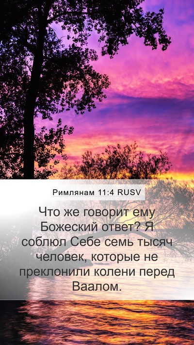 Римлянам 11:4 RUSV Bible Verse Image