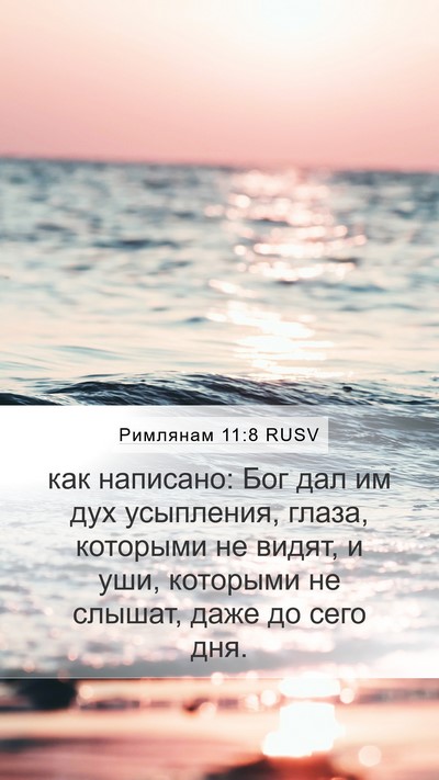 Римлянам 11:8 RUSV Bible Verse Image