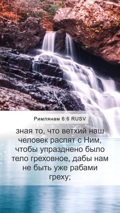 Римлянам 6:6 RUSV Bible Verse Image
