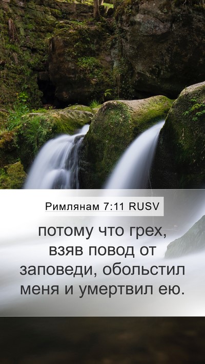 Римлянам 7:11 RUSV Bible Verse Image