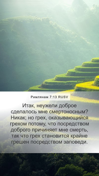 Римлянам 7:13 RUSV Bible Verse Image