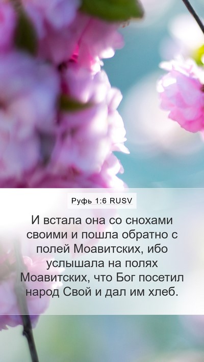 Руфь 1:6 RUSV Bible Verse Image