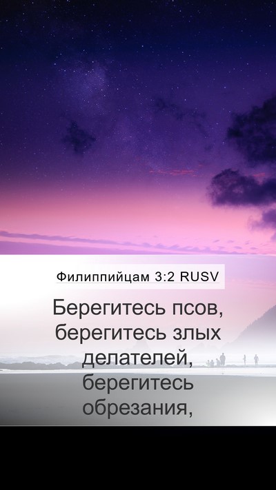 Филиппийцам 3:2 RUSV Bible Verse Image