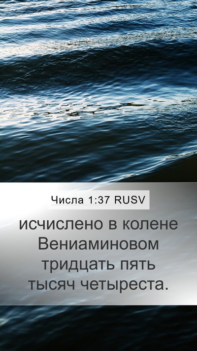 Числа 1:37 RUSV Bible Verse Image