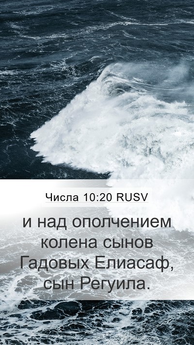 Числа 10:20 RUSV Bible Verse Image