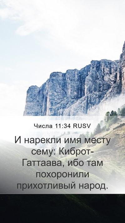 Числа 11:34 RUSV Mobile Phone Wallpaper - И нарекли имя месту сему: - Mobile Bible Verse Wallpaper