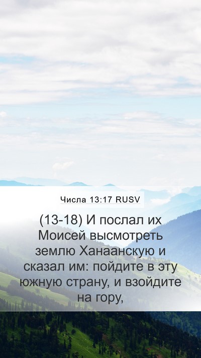 Числа 13:17 RUSV Bible Verse Image