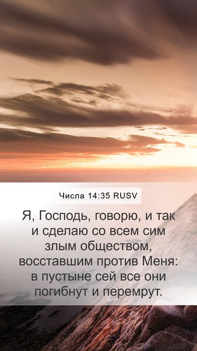 Числа 14:35 RUSV Bible Verse Image