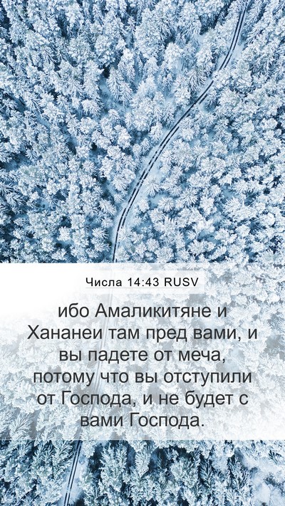 Числа 14:43 RUSV Mobile Phone Wallpaper - ибо Амаликитяне и Хананеи - Mobile Bible Verse Wallpaper