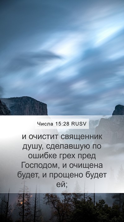 Числа 15:28 RUSV Bible Verse Image