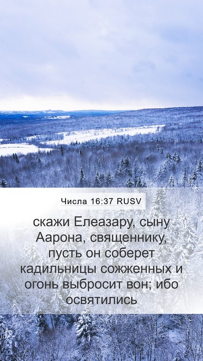 Числа 16:37 RUSV Bible Verse Image