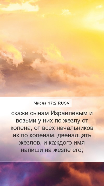 Числа 17:2 RUSV Mobile Phone Wallpaper - скажи сынам Израилевым и - Mobile Bible Verse Wallpaper