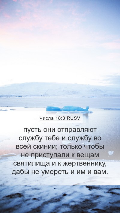 Числа 18:3 RUSV Bible Verse Image