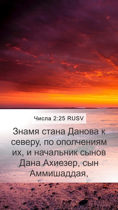 Числа 2:25 RUSV Bible Verse Image