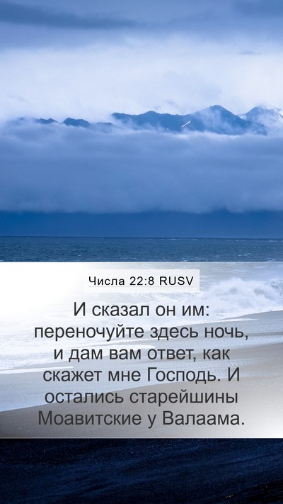 Числа 22:8 RUSV Bible Verse Image