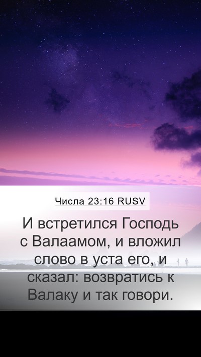 Числа 23:16 RUSV Bible Verse Image