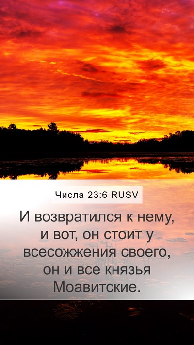 Числа 23:6 RUSV Bible Verse Image