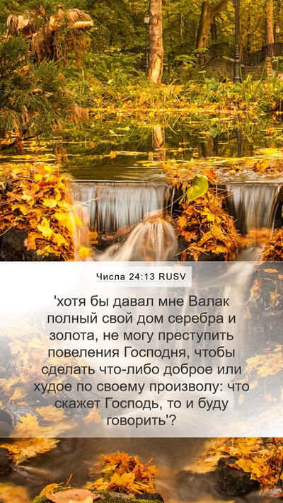 Числа 24:13 RUSV Mobile Phone Wallpaper - 'хотя бы давал мне Валак - Mobile Bible Verse Wallpaper