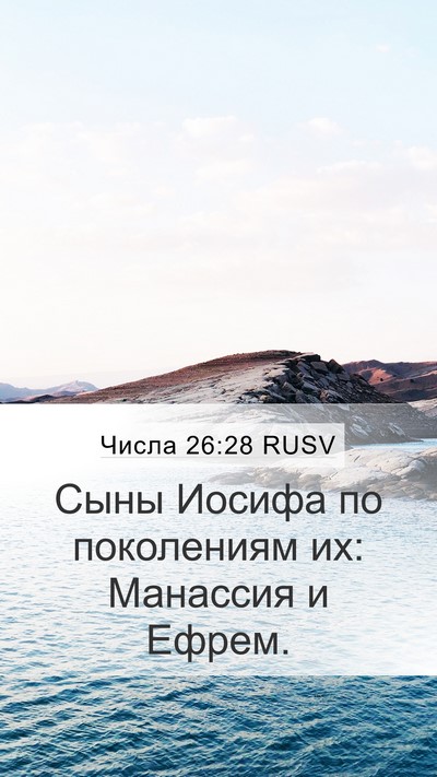 Числа 26:28 RUSV Bible Verse Image