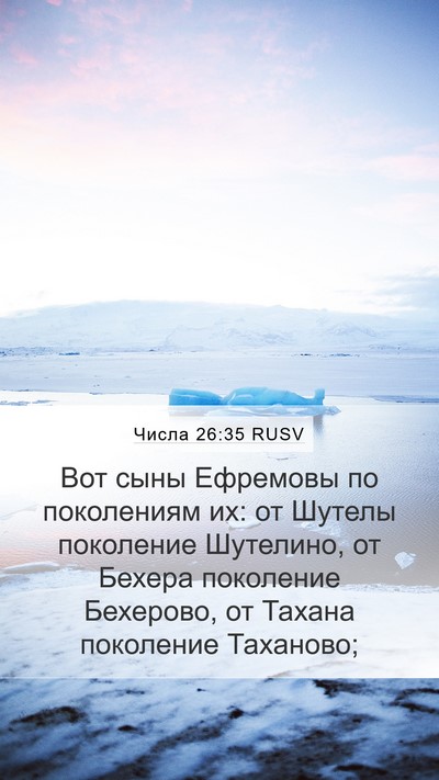 Числа 26:35 RUSV Bible Verse Image