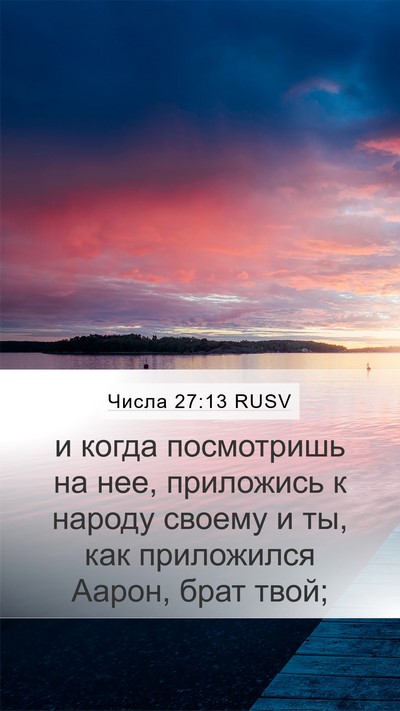 Числа 27:13 RUSV Bible Verse Image